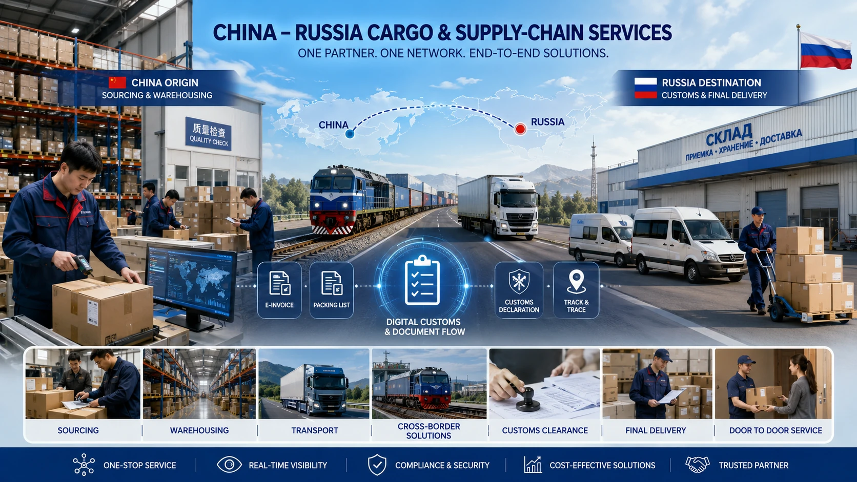 China Russia supply chain services