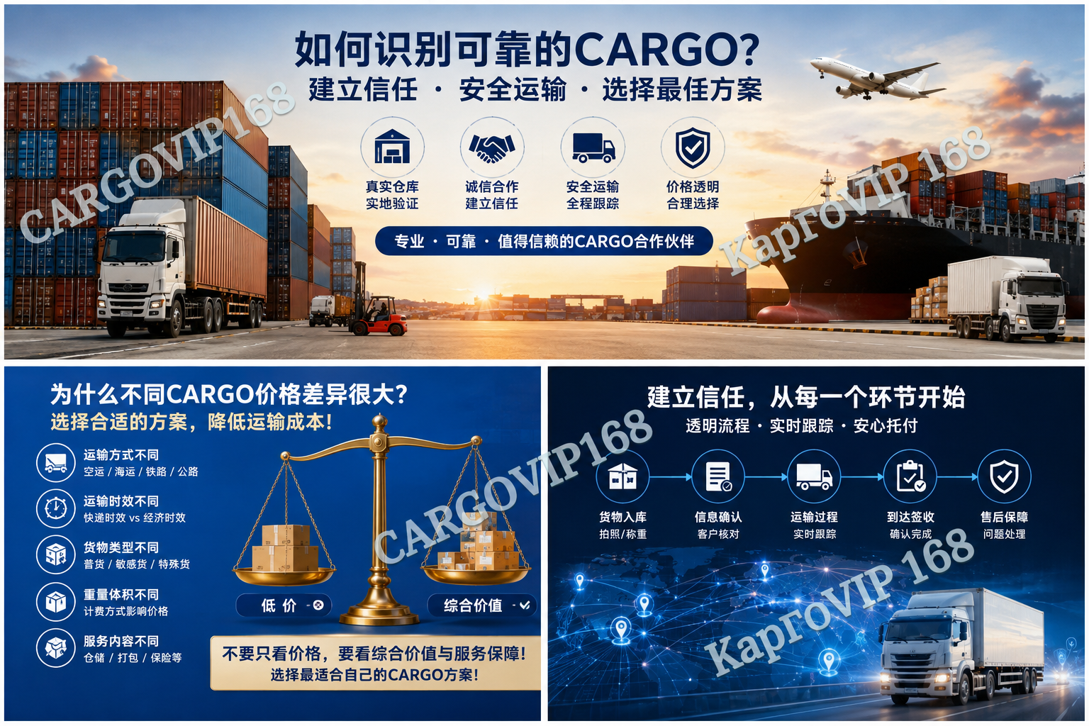 Cargo价格差异原因以及货物入库、信息确认、运输跟踪、签收和售后流程